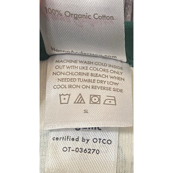 Hanna Andersson Organic Cotton Pajama Set Christmas Trees Holiday Top L Bottom M - Picture 10 of 16